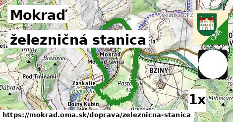 železničná stanica v Mokraď