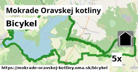 bicykel v Mokrade Oravskej kotliny