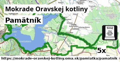 Pamätník, Mokrade Oravskej kotliny