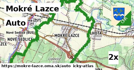 auto v Mokré Lazce