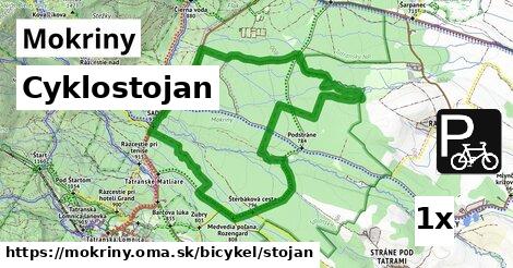 cyklostojan v Mokriny