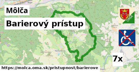 barierový prístup v Môlča