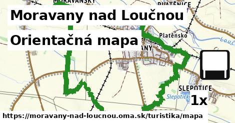 Orientačná mapa, Moravany nad Loučnou