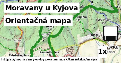 Orientačná mapa, Moravany u Kyjova