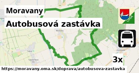 Autobusová zastávka, Moravany