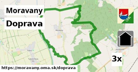 doprava v Moravany