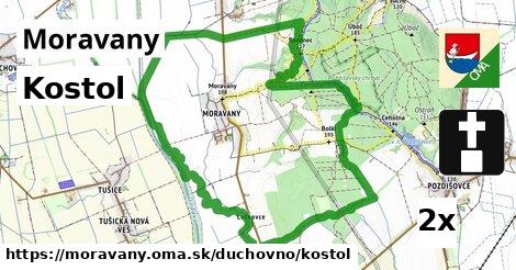 Kostol, Moravany