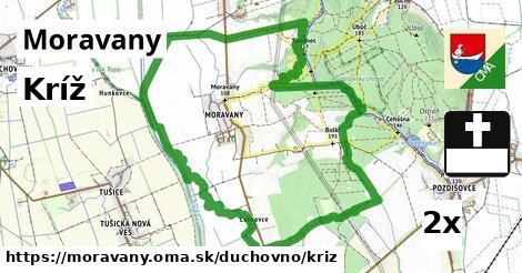 Kríž, Moravany