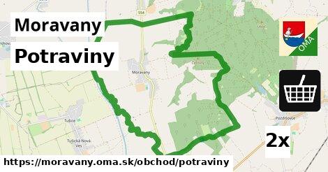 Potraviny, Moravany