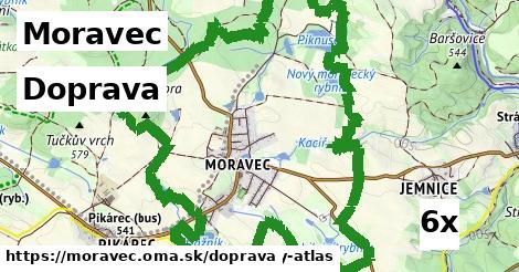 doprava v Moravec