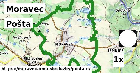 Pošta, Moravec