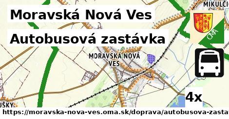 Autobusová zastávka, Moravská Nová Ves