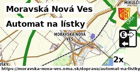 automat na lístky v Moravská Nová Ves