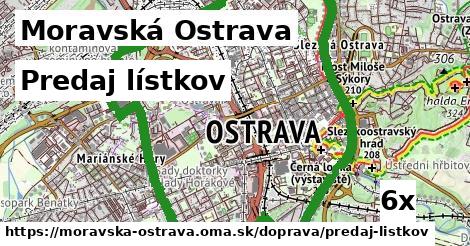 Predaj lístkov, Moravská Ostrava