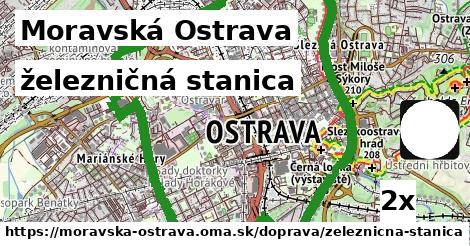 železničná stanica v Moravská Ostrava