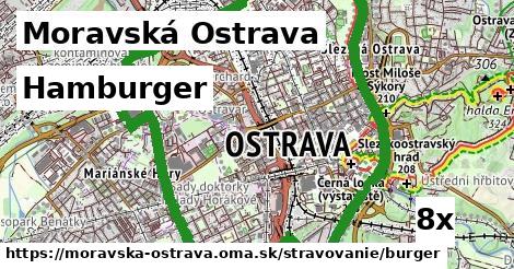 hamburger v Moravská Ostrava