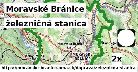 železničná stanica, Moravské Bránice