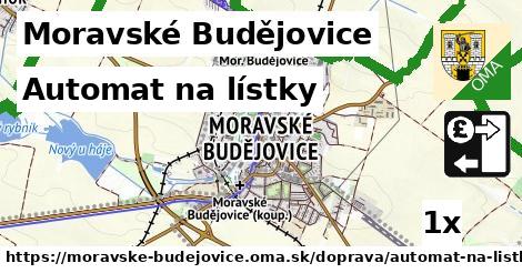 Automat na lístky, Moravské Budějovice
