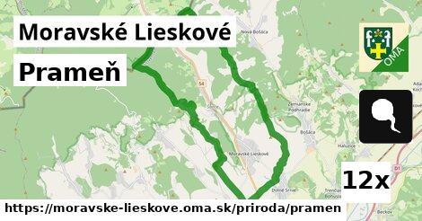 Prameň, Moravské Lieskové