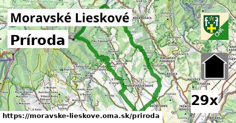 príroda v Moravské Lieskové