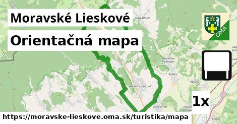 Orientačná mapa, Moravské Lieskové