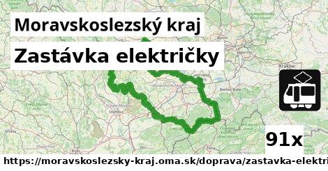 Zastávka električky, Moravskoslezský kraj