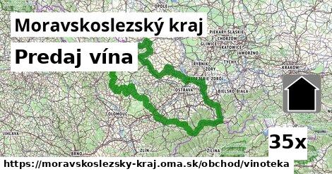 Predaj vína, Moravskoslezský kraj