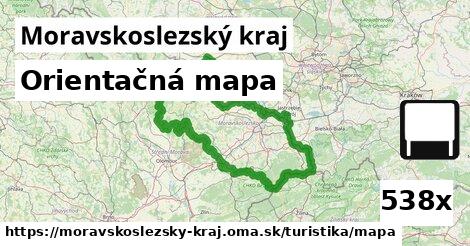 orientačná mapa v Moravskoslezský kraj