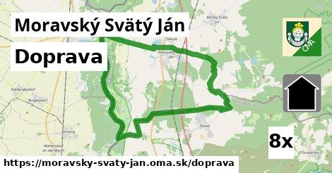 doprava v Moravský Svätý Ján