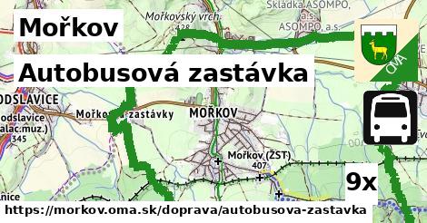 Autobusová zastávka, Mořkov