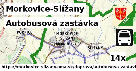 Autobusová zastávka, Morkovice-Slížany