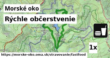 rýchle občerstvenie v Morské oko