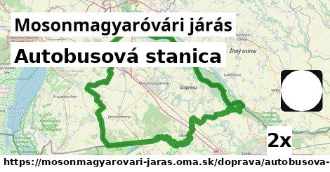 Autobusová stanica, Mosonmagyaróvári járás