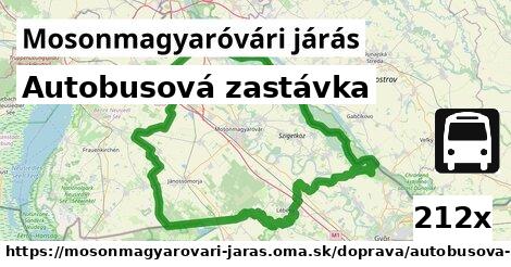 Autobusová zastávka, Mosonmagyaróvári járás