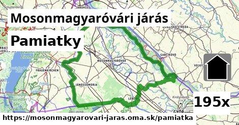 pamiatky v Mosonmagyaróvári járás