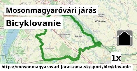 Bicyklovanie, Mosonmagyaróvári járás