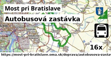 Autobusová zastávka, Most pri Bratislave