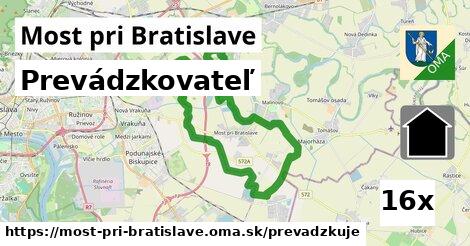 prevádzkovateľ v Most pri Bratislave