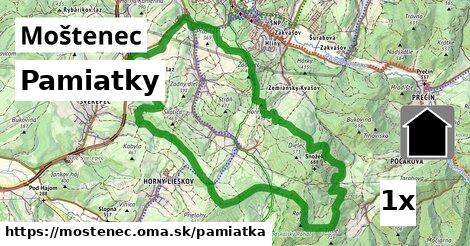 pamiatky v Moštenec