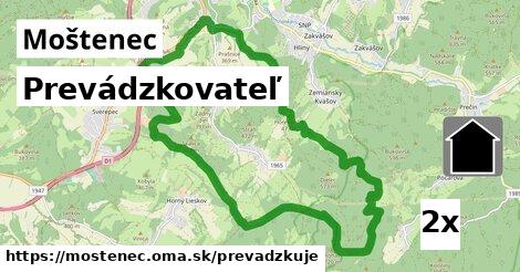 prevádzkovateľ v Moštenec