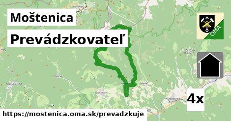 prevádzkovateľ v Moštenica