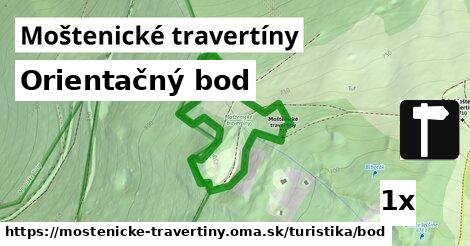 Orientačný bod, Moštenické travertíny