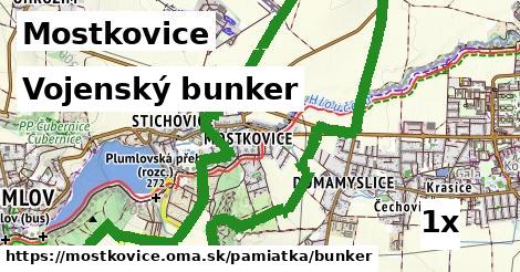 vojenský bunker v Mostkovice