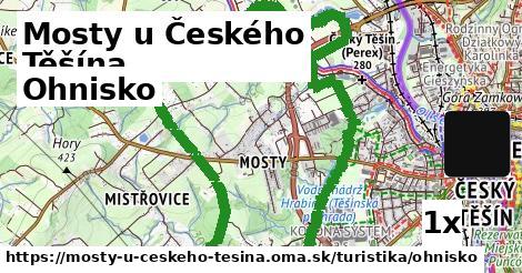 Ohnisko, Mosty u Českého Těšína