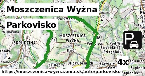 parkovisko v Moszczenica Wyżna