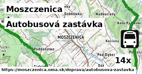 autobusová zastávka v Moszczenica