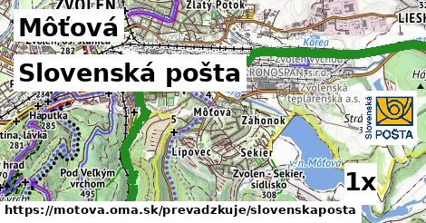Slovenská pošta, Môťová