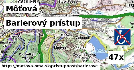 Barierový prístup, Môťová