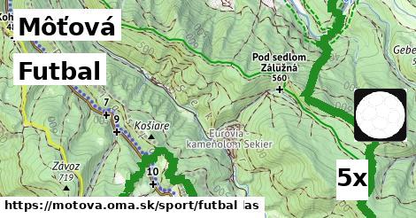 Futbal, Môťová