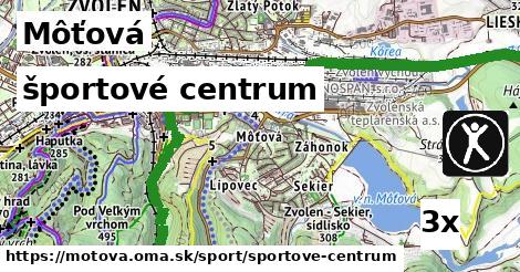 športové centrum v Môťová